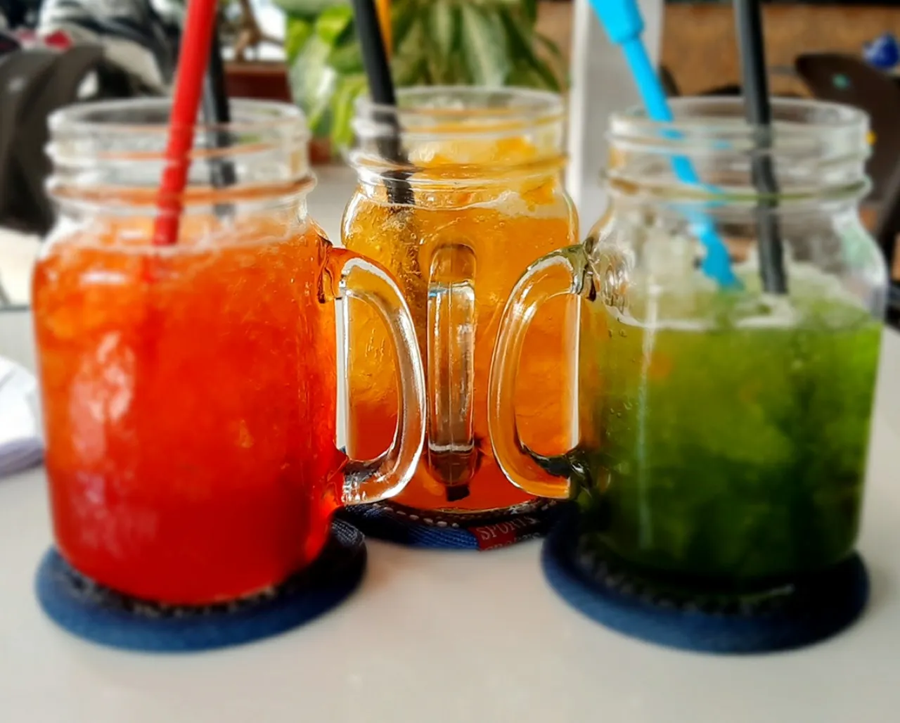 Eistee-Pfirsich Slush