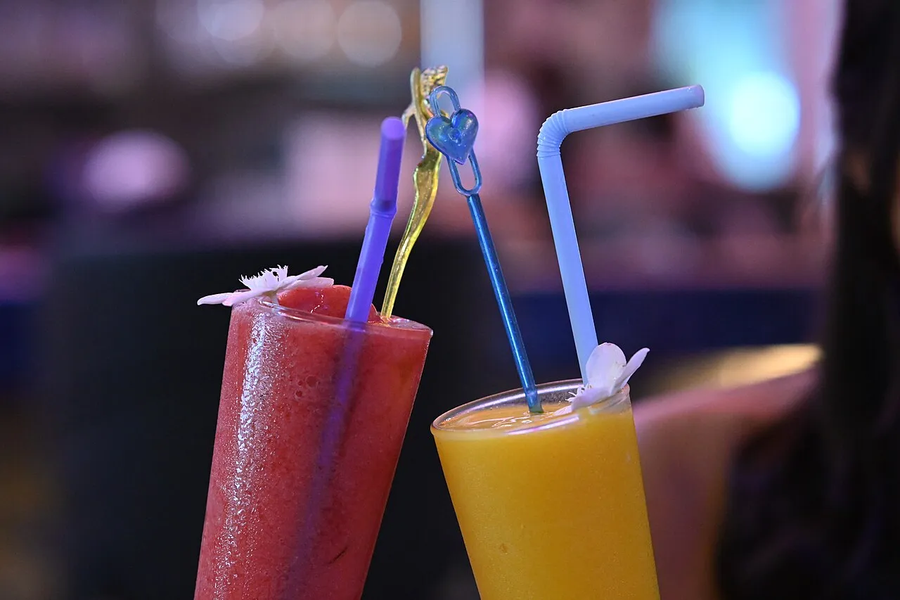 Mango-Schwarztee Slush